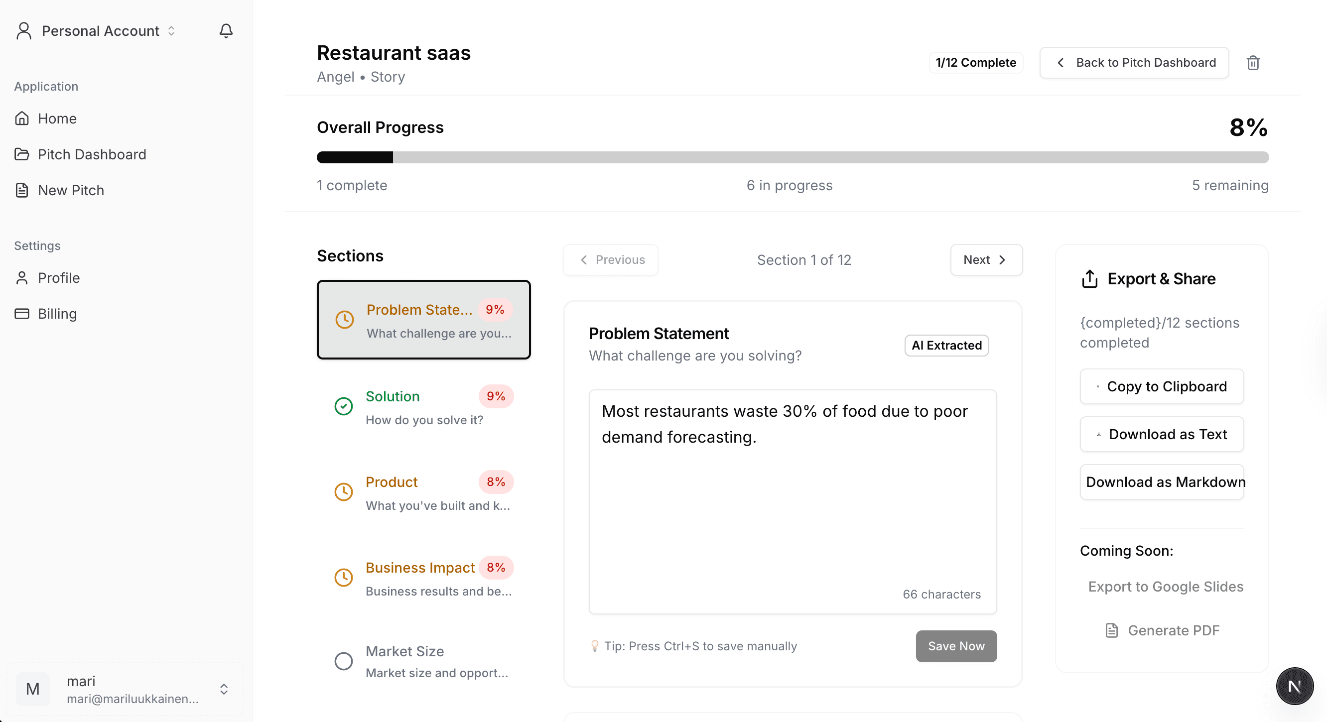 Pitchkit App Screenshot